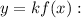 y = kf(x):