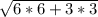 \sqrt{6*6+3*3}