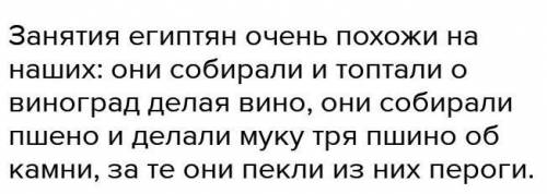 Основне заняття давніх єгиптян​