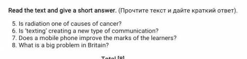 Is radiation one of causes of cancer? 6. Is ‘texting’ creating a new type of communication?7. Does a