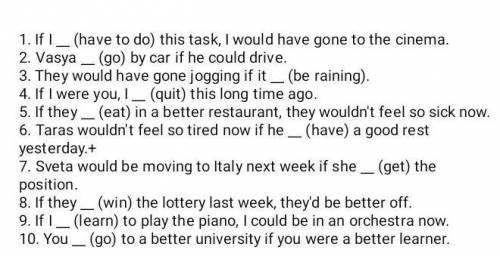 Write mixed conditional sentences that mean the same as the first sentence.Use the worlds in bracket