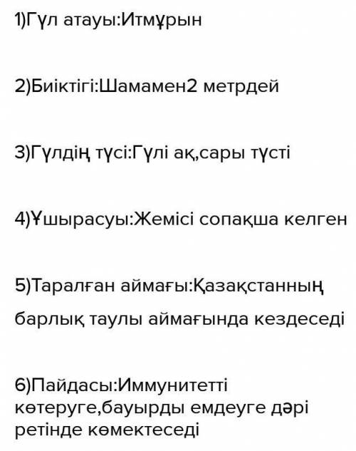 Оқып және жауап берейік 3. Кестені постерге сызып ал. Оқыған мәтін туралы мәліметтікестеге жаз.Гүл а