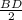 \frac{BD}{2}